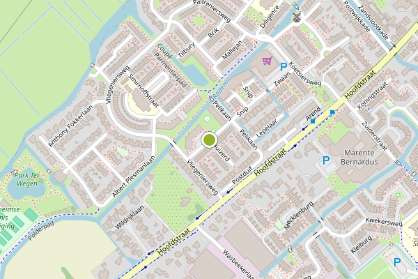 Ambulance-melding op Uiver, Sassenheim op 28 juni, kaart-overzicht