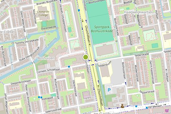 Ambulance-melding op Aaltje Noordewierlaan, Leiden op 28 juni, kaart-overzicht