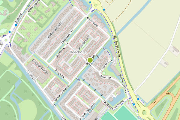 Ambulance-melding op Zuidbroek, Noordwijk op 28 juni, kaart-overzicht