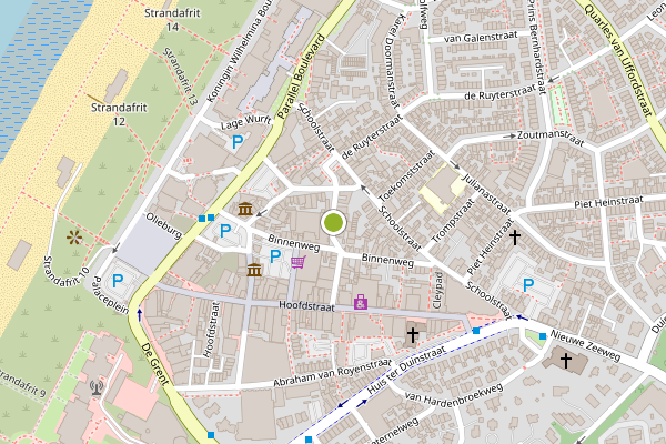 Ambulance-melding op van Speijkstraat, Noordwijk op 28 juni, kaart-overzicht