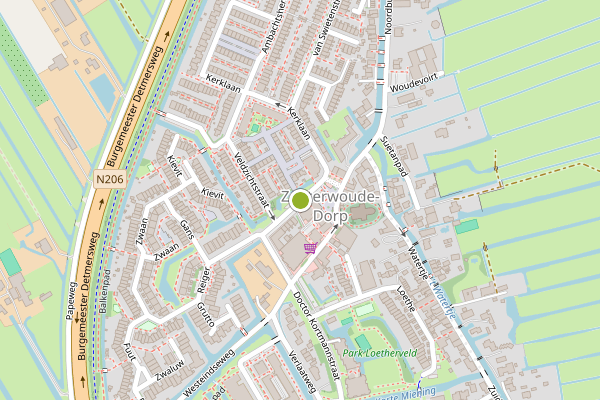 Ambulance-melding op Dr. Bouwdijkstraat, Zoeterwoude op 28 juni, kaart-overzicht