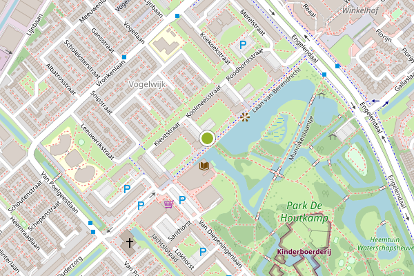 Ambulance-melding op Koolmeesstraat, Leiderdorp op 28 juni, kaart-overzicht