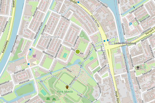 Ambulance-melding op Drechtstraat, Leiden op 28 juni, kaart-overzicht