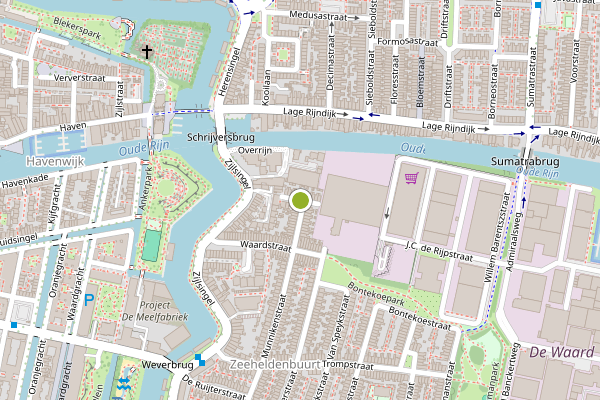 Ambulance-melding op Van Galenstraat, Leiden op 28 juni, kaart-overzicht