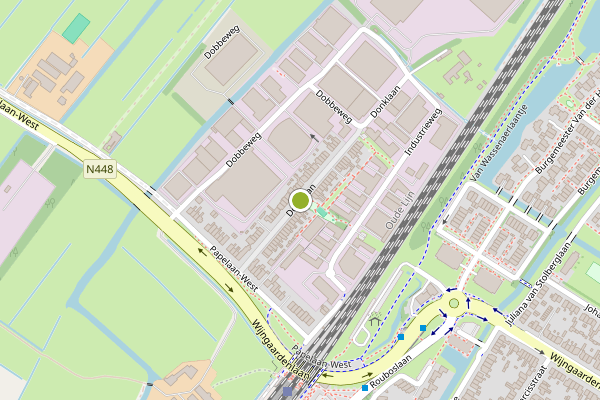 Ambulance-melding op Donklaan, Voorschoten op 29 juni, kaart-overzicht