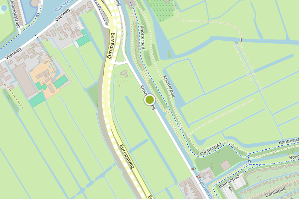 Ambulance-melding op Vrouwenweg, Leiden op 29 juni, kaart-overzicht