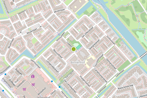 Ambulance-melding op Luykendreef, Leiderdorp op 29 juni, kaart-overzicht
