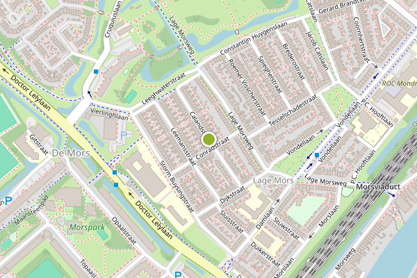 Ambulance-melding op Calandstraat, Leiden op 29 juni, kaart-overzicht