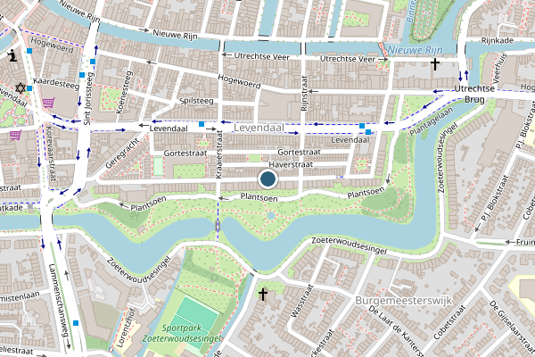 Politie-melding op 4e Binnenvestgracht, Leiden op 29 juni, kaart-overzicht