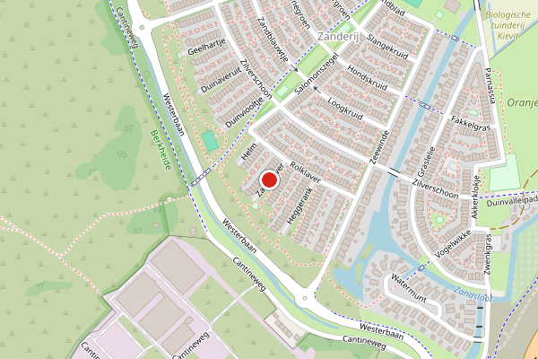 Brandweer-melding op Zandhaver, Katwijk op 29 juni, kaart-overzicht