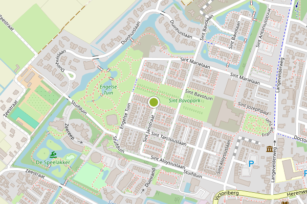 Ambulance-melding op Sint Bavopark, Noordwijkerhout op 29 juni, kaart-overzicht