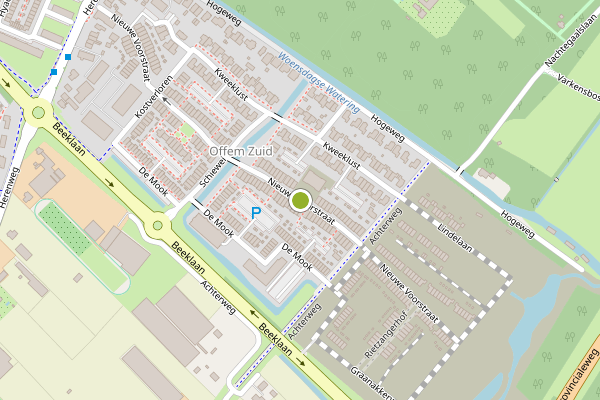 Ambulance-melding op Nieuwe Voorstraat, Noordwijk op 30 juni, kaart-overzicht