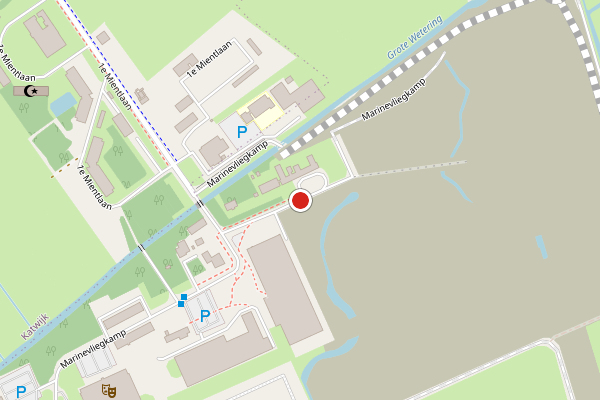 Brandweer-melding op Marinevliegkamp, Valkenburg ZH op 30 juni, kaart-overzicht