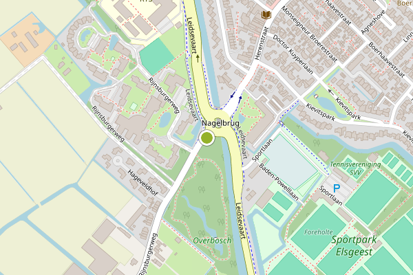 Ambulance-melding op Rijnsburgerweg, Voorhout op 30 juni, kaart-overzicht