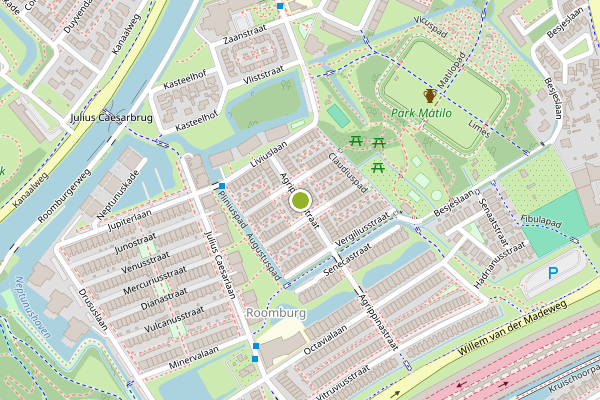 Ambulance-melding op Agrippinastraat, Leiden op 30 juni, kaart-overzicht