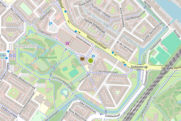 Ambulance-melding op Trix Terwindtstraat, Leiden op 30 juni, kaart-overzicht