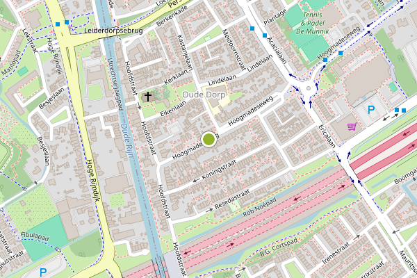 Ambulance-melding op Hoogmadeseweg, Leiderdorp op 30 juni, kaart-overzicht