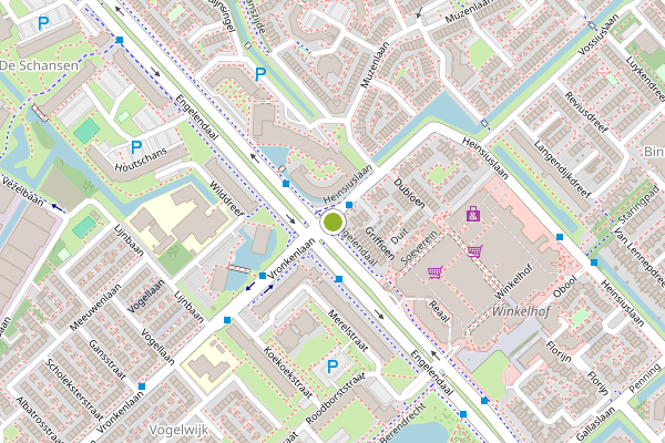 Ambulance-melding op Heinsiuslaan, Leiderdorp op 1 juli, kaart-overzicht