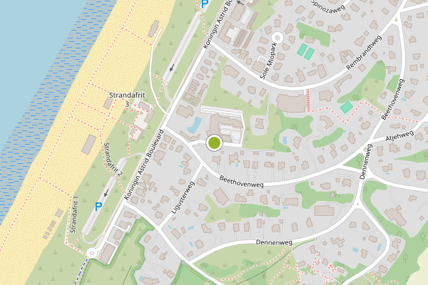 Ambulance-melding op Residence Rembrandt, Noordwijk op 1 juli, kaart-overzicht