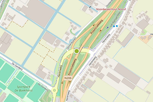 Ambulance-melding op Herenweg, Noordwijkerhout op 2 juli, kaart-overzicht