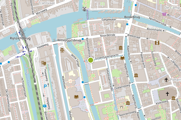 Ambulance-melding op Rembrandtstraat, Leiden op 2 juli, kaart-overzicht