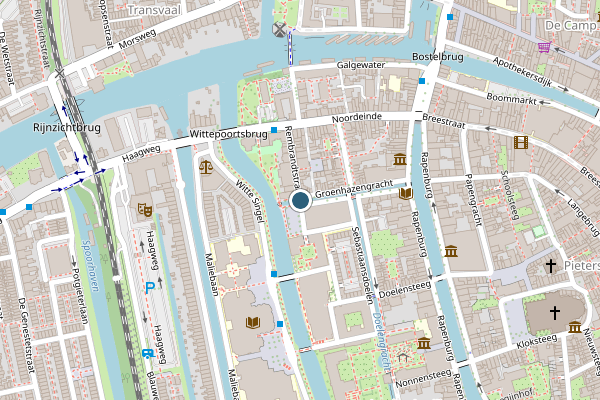 Politie-melding op Rembrandtstraat, Leiden op 2 juli, kaart-overzicht