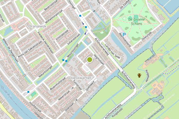Ambulance-melding op Bloemendaalselaan, Leiderdorp op 1 juli, kaart-overzicht