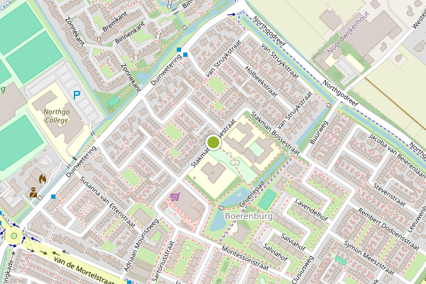 Ambulance-melding op Stakman Bossestraat, Noordwijk op 1 juli, kaart-overzicht