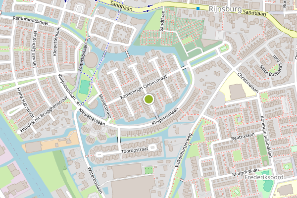 Ambulance-melding op Israelsstraat, Rijnsburg op 2 juli, kaart-overzicht