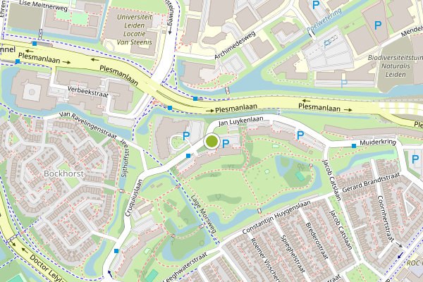 Ambulance-melding op Jan Luykenlaan, Leiden op 2 juli, kaart-overzicht