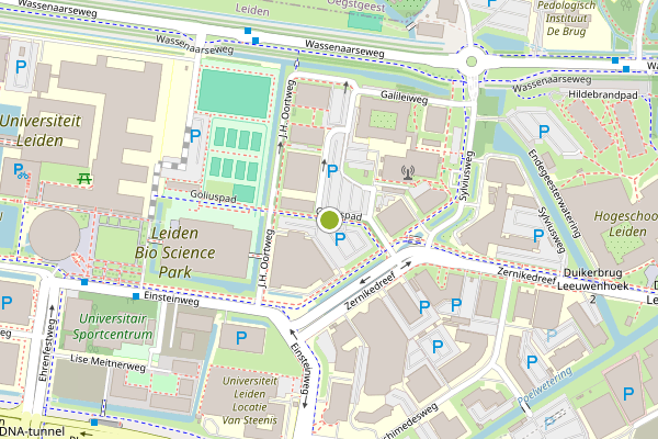 Ambulance-melding op Goliuspad, Leiden op 2 juli, kaart-overzicht