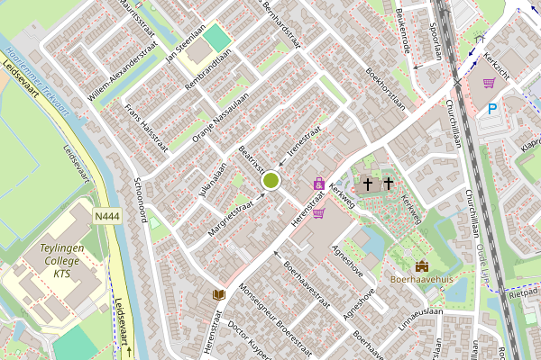 Ambulance-melding op Beatrixstraat, Voorhout op 3 juli, kaart-overzicht