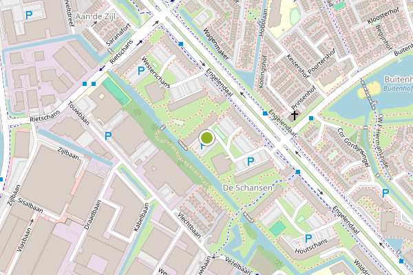 Ambulance-melding op Iepenschans, Leiderdorp op 3 juli, kaart-overzicht