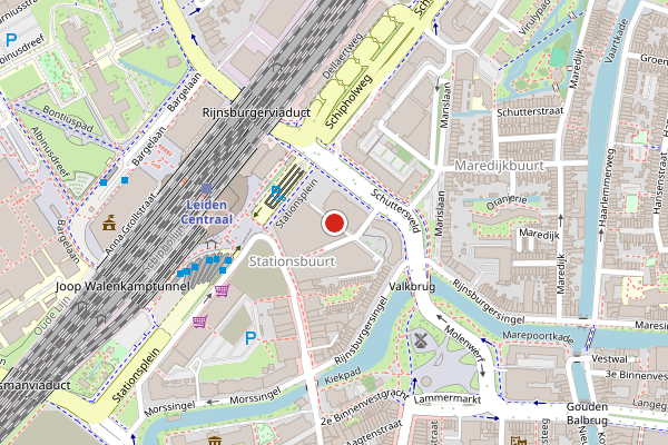 Brandweer-melding op Ebel Magninpad, Leiden op 3 juli, kaart-overzicht