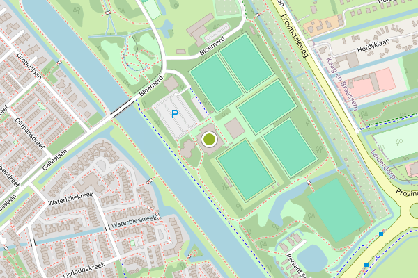 Ambulance-melding op Bloemerd, Leiderdorp op 3 juli, kaart-overzicht