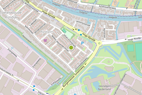 Ambulance-melding op Constantijnstraat, Zoeterwoude op 4 juli, kaart-overzicht