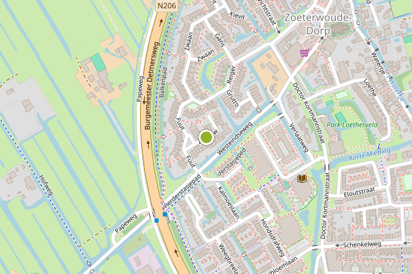 Ambulance-melding op Zwaluw, Zoeterwoude op 4 juli, kaart-overzicht