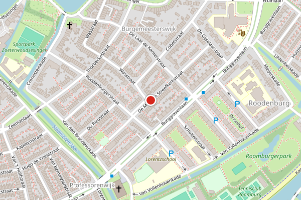 Brandweer-melding op De Meij van Streefkerkstraat, Leiden op 4 juli, kaart-overzicht
