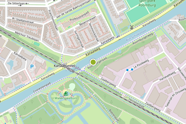 Ambulance-melding op Roomburgerpad, Leiden op 4 juli, kaart-overzicht