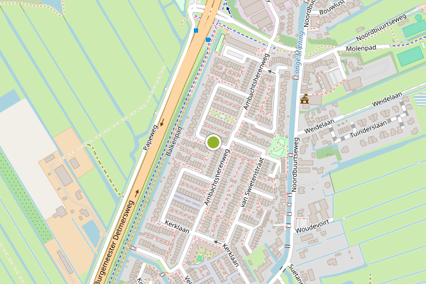 Ambulance-melding op Burgemeester Hemmingsonstraat, Zoeterwoude op 4 juli, kaart-overzicht