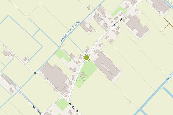 Ambulance-melding op Westeinde, Noordwijkerhout op 5 juli, kaart-overzicht