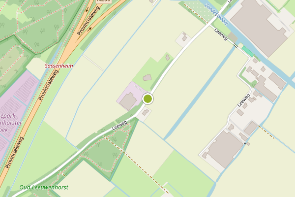 Ambulance-melding op Leeweg, Noordwijkerhout op 5 juli, kaart-overzicht