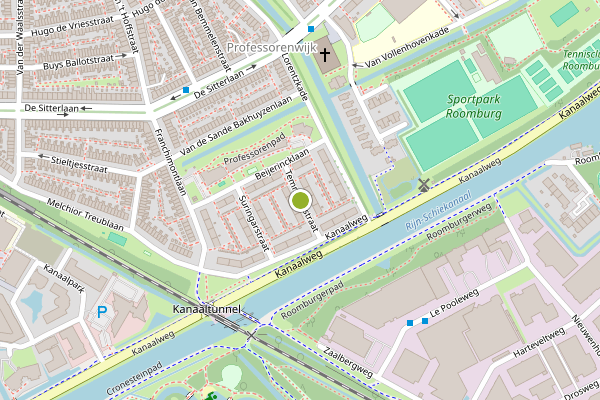 Ambulance-melding op Temminckstraat, Leiden op 5 juli, kaart-overzicht