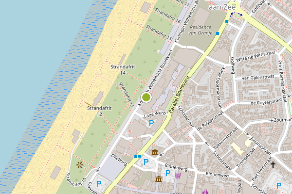 Ambulance-melding op Beyaert, Noordwijk op 5 juli, kaart-overzicht