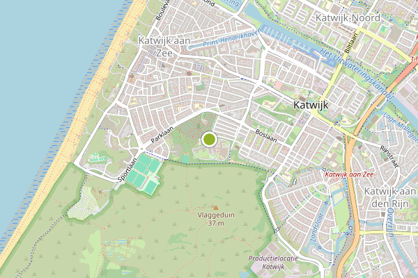 Ambulance-melding op Katwijk op 5 juli, kaart-overzicht