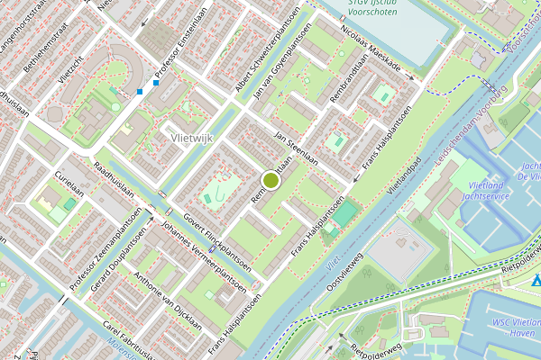 Ambulance-melding op Rembrandtlaan, Voorschoten op 6 juli, kaart-overzicht