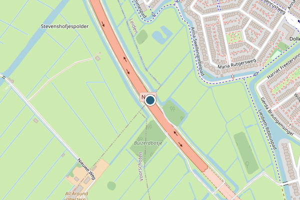 Politie-melding op Leiden op 6 juli, kaart-overzicht