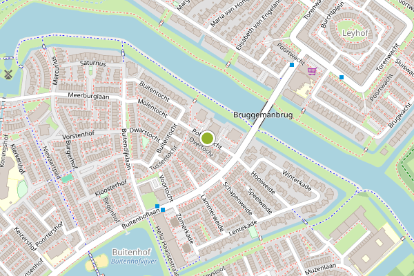 Ambulance-melding op Poldertocht, Leiderdorp op 6 juli, kaart-overzicht