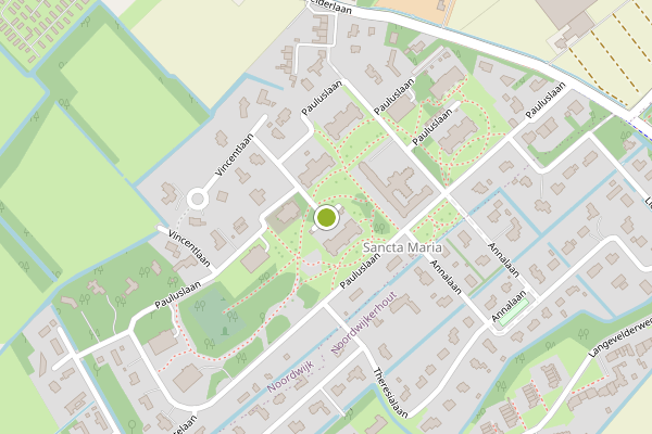 Ambulance-melding op Pauluslaan, Noordwijk op 5 juli, kaart-overzicht