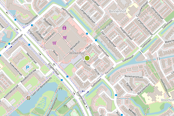 Ambulance-melding op Florijn, Leiderdorp op 7 juli, kaart-overzicht